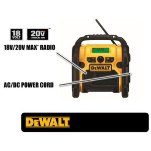 Alternative view of DEWALT 20-Volt MAX Compact Corded / Cordless Worksite Radio