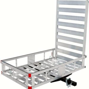 Alternative view of 80779 Aluminum Hitch Mount Cargo Carrier with 47 Long Ramp,1 Pack