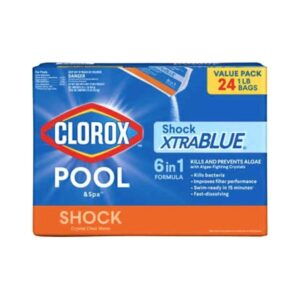 Pool Spa Hot Tub XtraBlue Shock Algaecide Treatment 1lb Bag Case 24 Pack