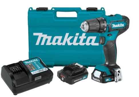 Makita 12V max CXT Lithium?Ion Cordless 3/8 Inch Driver?Drill Kit 2.0Ah Factory Serviced