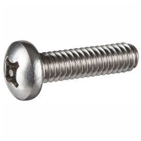 6-32 x 1/4x22 Tamper-Proof Security Machine Screw - Pan Phillips Head - 18-8 Stainless Steel - 100 Pk