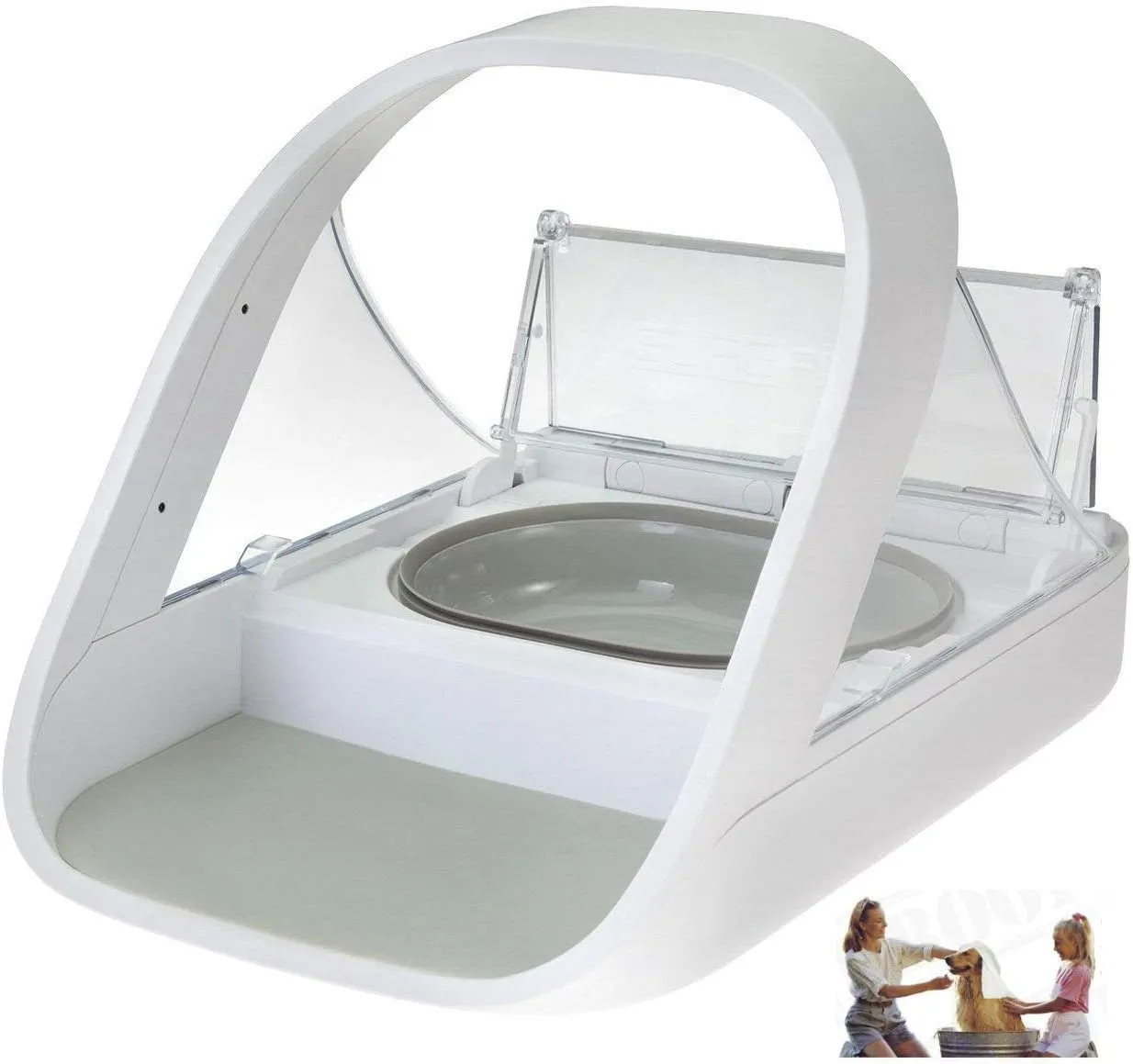 Automatic Pet Feeder -Microchip Pet Feeder - MPF001 - Suitable for Both Wet and Dry Food - Bonus eOutletDeals Pet Towel – Bild 4
