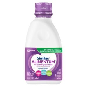 Similac Alimentum Hypoallergenic Baby Formula For Food Allergies and Colic,6 Count Ready-to-Feed,1-Quart Bottle,@generated,32-Fluid Ounces
