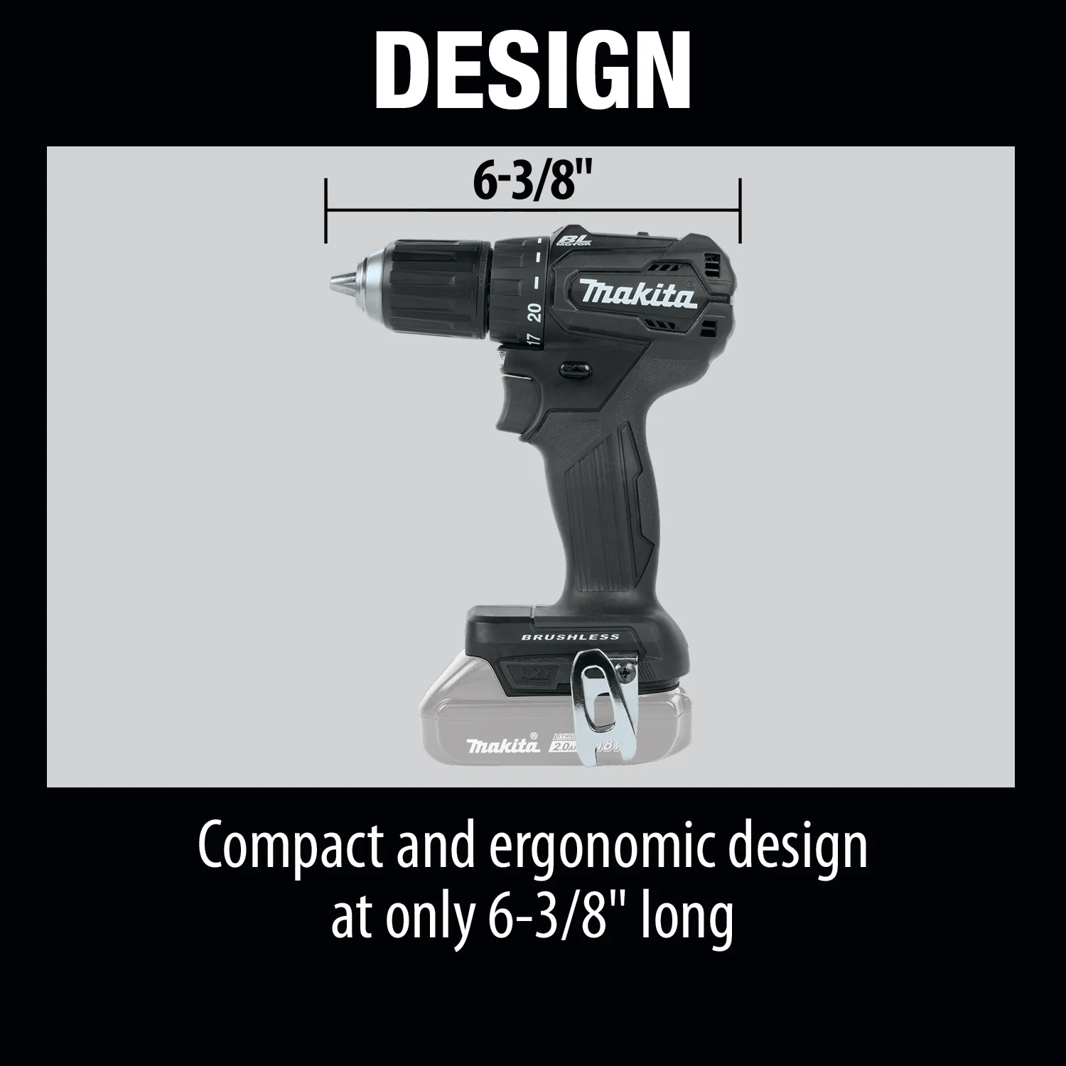 Makita 18 Volt LXT Lithium Ion Sub Compact Brushless Cordless 1/2 Inch Driver Drill Factory Serviced (Tool Only) – Bild 20