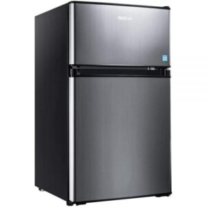 Mini Fridge with Freezer,3.1 Cu.Ft Small Refrigerator,Compact Refrigerator with LED Light