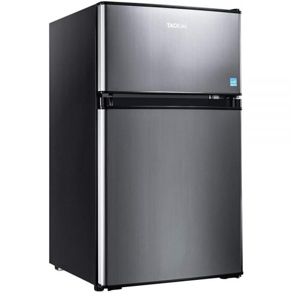 Mini Fridge with Freezer,3.1 Cu.Ft Small Refrigerator,Compact Refrigerator with LED Light
