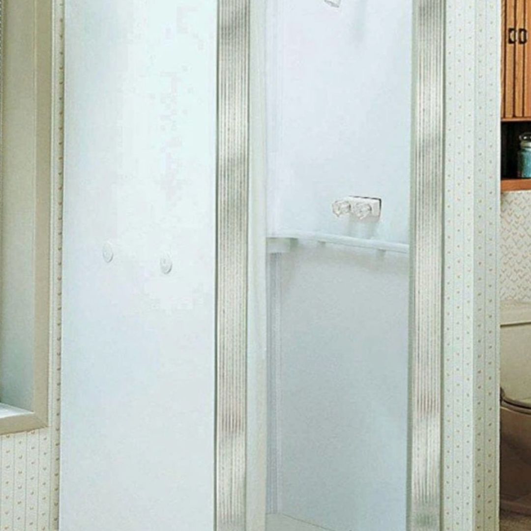 32 in x 32 in Portable Compact Mobile Home Stand Up Shower Stall Kit – Bild 2