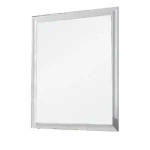 Alternative view of Tyra 39 Inch Wall Mirror,Rectangular Wood Frame,White By Casagear Home