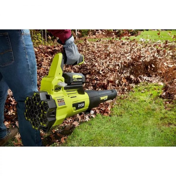 RYOBI 40V Brushless 20 in. Walk Behind Self-Propelled Mower/String Trimmer/Leaf Blower with (2) Batteries and (2) Chargers – Bild 3