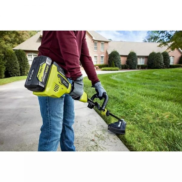 RYOBI 40V Brushless 20 in. Walk Behind Self-Propelled Mower/String Trimmer/Leaf Blower with (2) Batteries and (2) Chargers – Bild 10