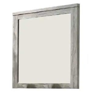 Alternative view of Wall Mirror with Rectangular Frame and Molded Details,Gray By Casagear Home