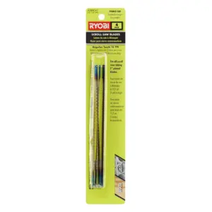 Ryobi 15 Teeth per Inch Scroll Saw Blades (4-Piece)