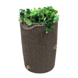 Impressions Bark 50 Gallon Rain Saver - Good Ideas - Oak
