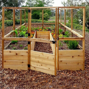 Deer Proof Cedar Complete Raised Garden Bed Kit ??8??x 8??x 20&prime;??