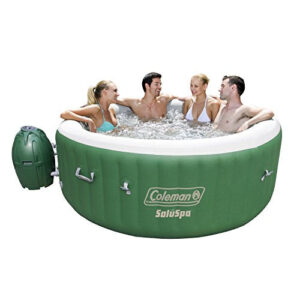 Coleman SaluSpa Inflatable Hot Tub Spa,Green & White