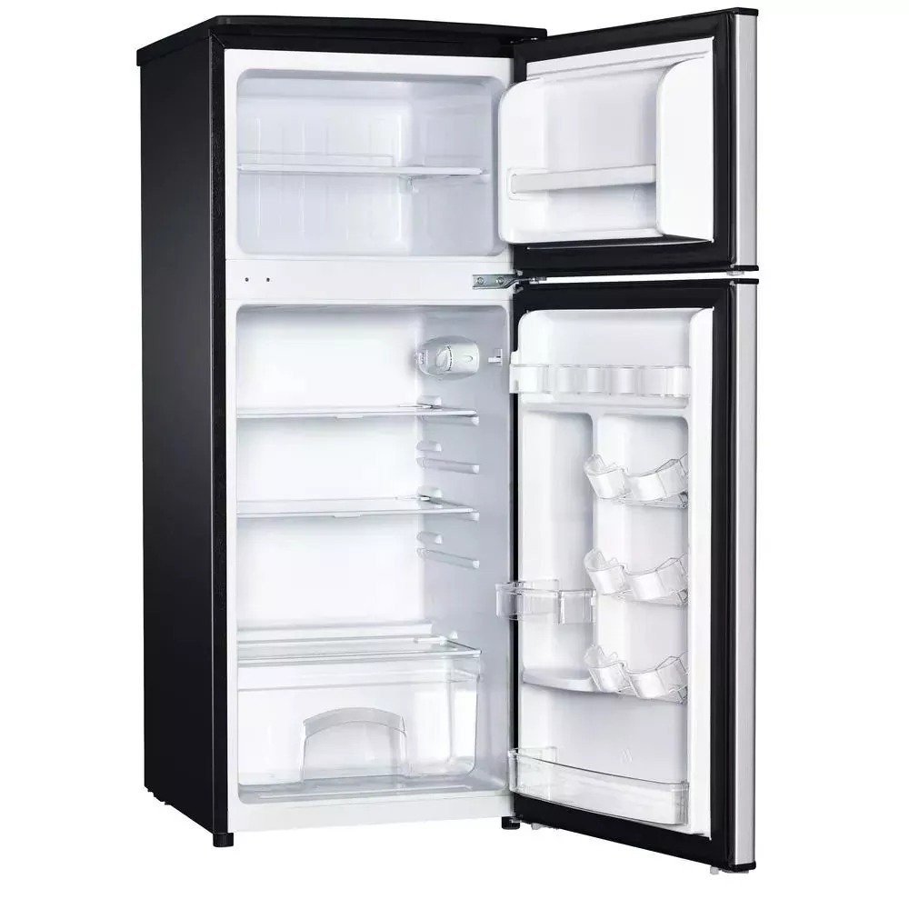4.5 cu. ft. 2 Door Mini Refrigerator in Stainless Look with Freezer – Bild 4