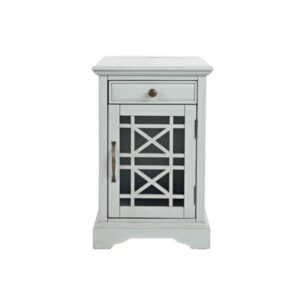 Jofran Craftsman Earl Grey Power Chairside Table