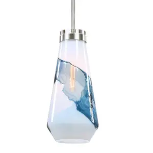 Alternative view of Uttermost Windswept Blue & White 1 Light Mini Pendant By Casagear Home