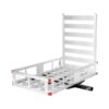 Aluminum Cargo Carrier,50"x29.5" Hitch Mounted Wheelchair Scooter Mobility Carrier Medical Lift Rack Ramp,500 lbs Weight Capacity