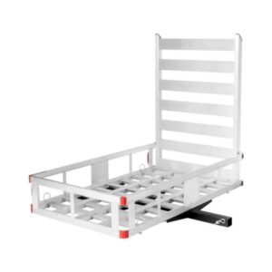 Aluminum Cargo Carrier,50"x29.5" Hitch Mounted Wheelchair Scooter Mobility Carrier Medical Lift Rack Ramp,500 lbs Weight Capacity