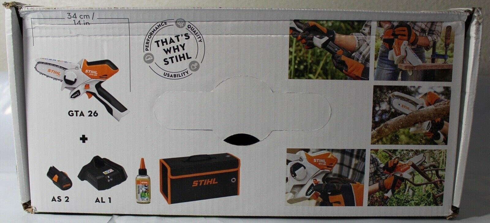 STIHL GTA 26 PRUNER CHAINSAW W/CARRYING CASE,BATTERY AND CHARGER. – Bild 4