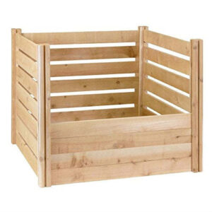Alternative view of 174-Gallon Wooden Compost Bin made from Eco-Friendly Cedar Wood