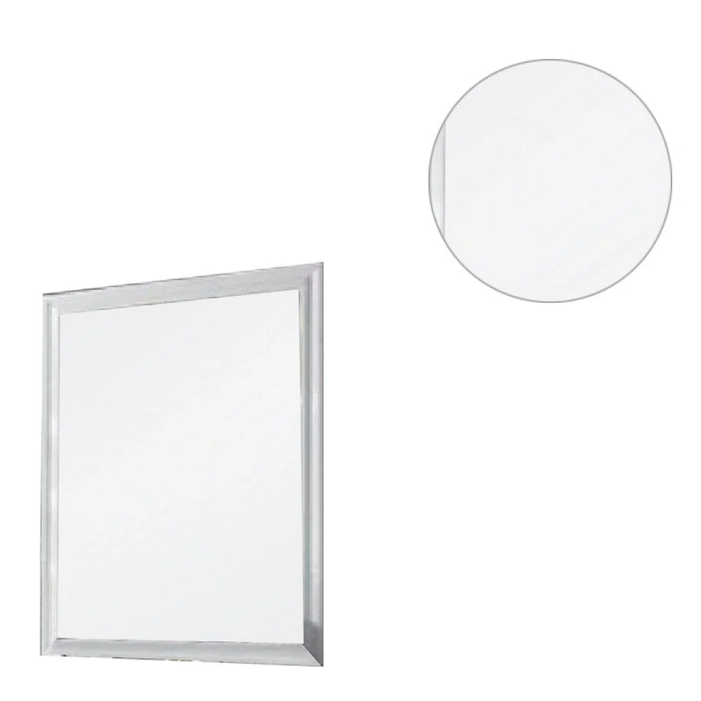Tyra 39 Inch Wall Mirror,Rectangular Wood Frame,White By Casagear Home – Bild 4