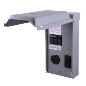 GE RV Panel with 50 Amp RV Receptacle and 20 Amp GFCI Receptacle