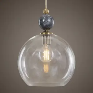 Alternative view of Uttermost Mendota 1 Light Glass Pendant By Casagear Home