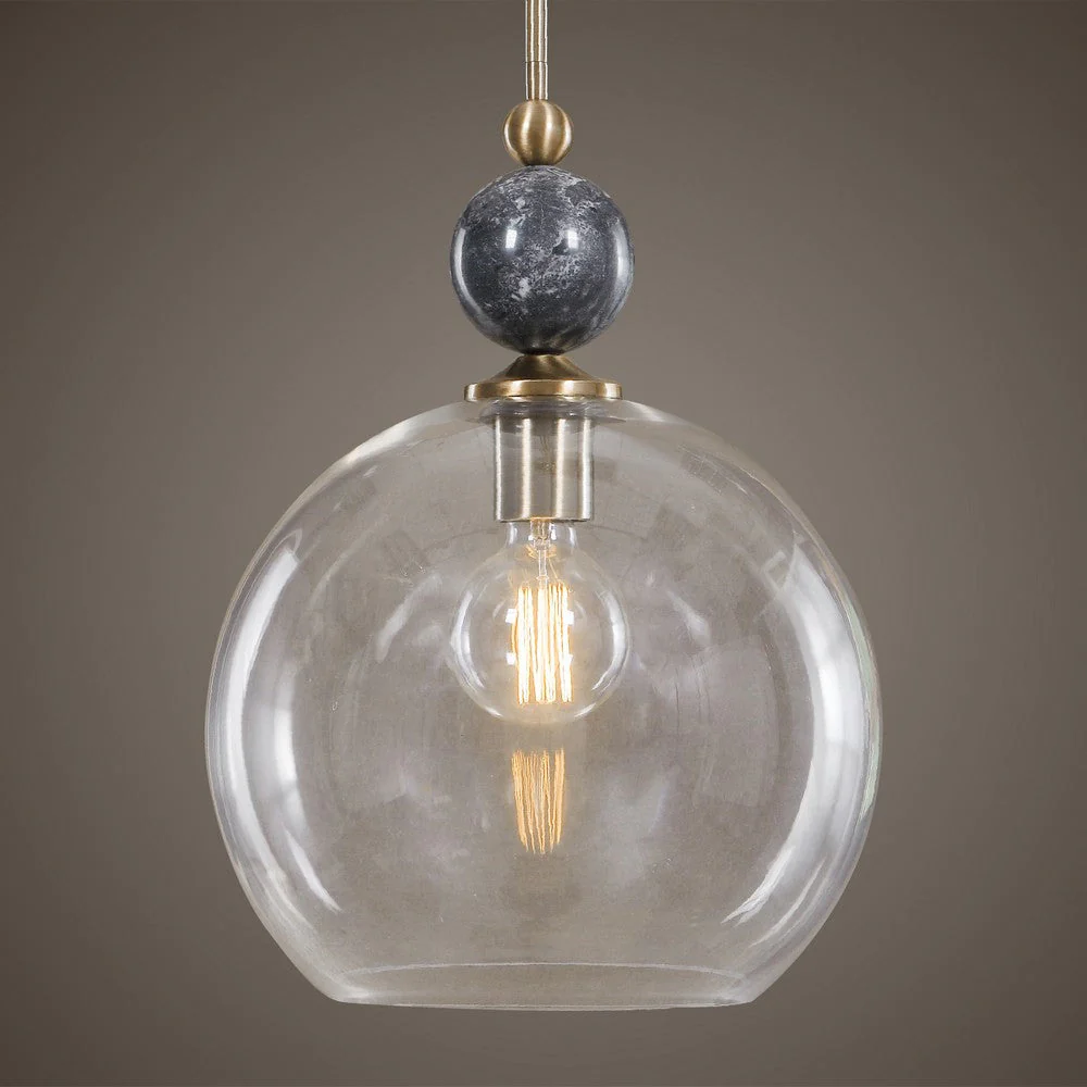 Uttermost Mendota 1 Light Glass Pendant By Casagear Home – Bild 2