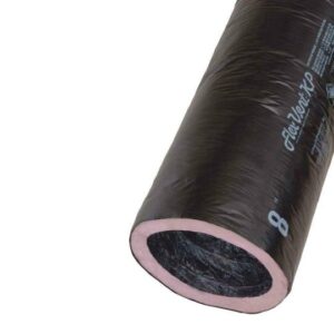 KP 14 in. x 25 ft. HVAC Fiberglass Ducting - R8 in Black Jacket