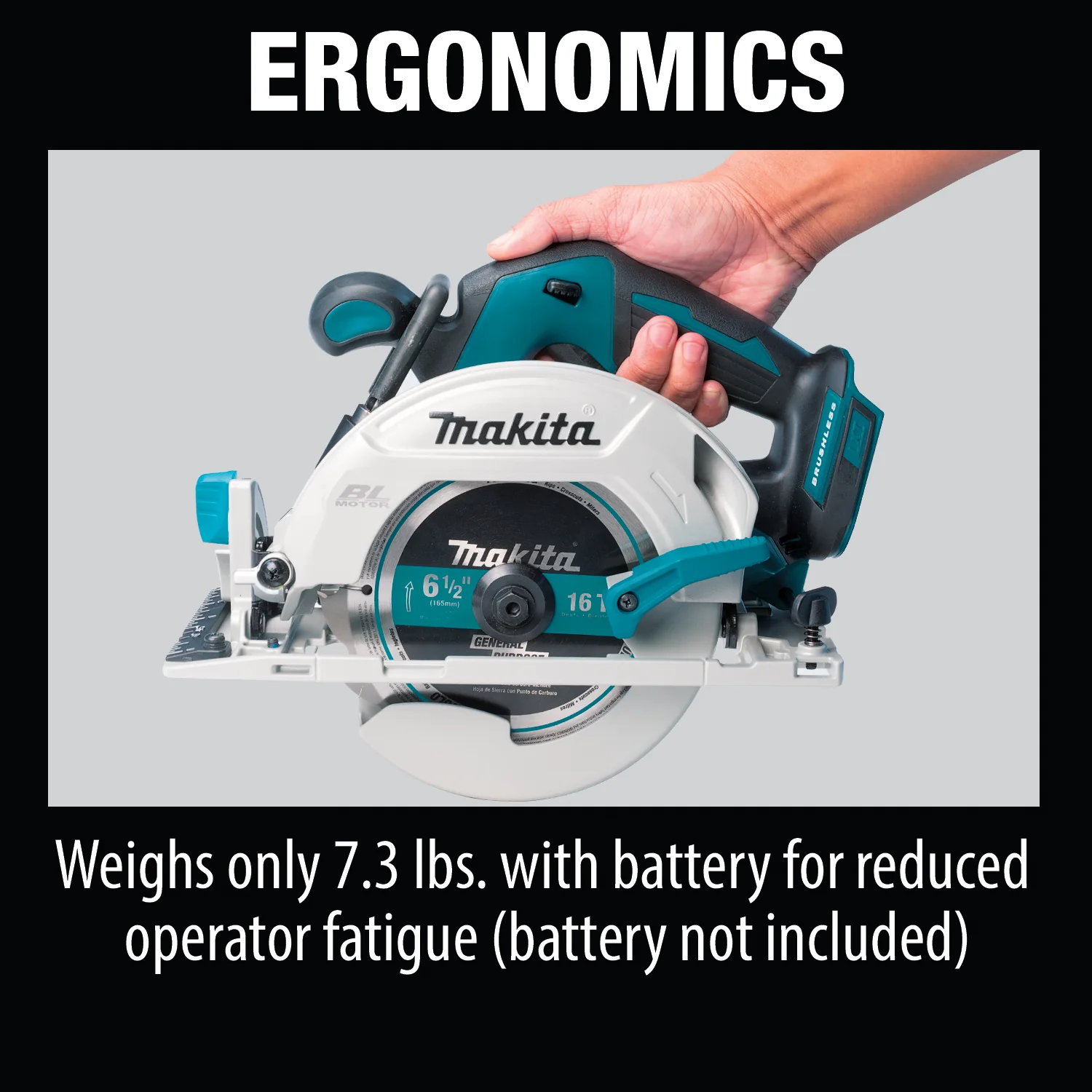 Makita 18V 6.5 Inch Brushless Cordless Circular Saw Factory Serviced (Tool Only) – Bild 11