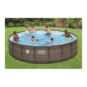 Alternative view of Coleman 18 x 48  Power Steel Frame Above-Ground Swimming Pool Set