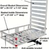 80779 Aluminum Hitch Mount Cargo Carrier with 47 Long Ramp,1 Pack