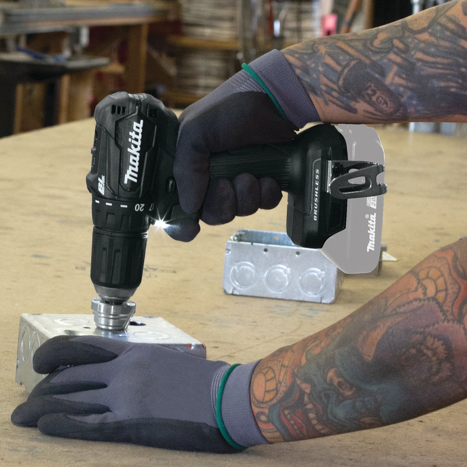 Makita 18 Volt LXT Lithium Ion Sub Compact Brushless Cordless 1/2 Inch Driver Drill Factory Serviced (Tool Only) – Bild 8