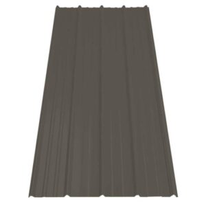 Gibraltar Building Products 987631 16 ft. SM-Rib Galvalume Steel 29-Gauge Roof/Siding Panel in Gray